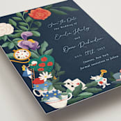 "A Garden Tea Party" - Save the Dates in Evening by Elly - Detail