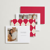 "Pair of Hearts from Disney's Alice In Wonderland" - Save the Dates in Ruby by Baumbirdy - Back of Card Options