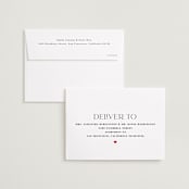 "Pair of Hearts from Disney's Alice In Wonderland" - Save the Dates in Ruby by Baumbirdy - FREE Recipient Addressing