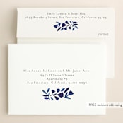 "Wildflower Floral" - Save the Dates in Navy by Katharine Watson - FREE Recipient Addressing