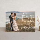 "Earthy" - Save the Dates in Pearl by Owl and Toad - Front