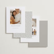 "Etched in love" - Save the Dates in Cloud by Stacey Meacham - Back of Card Options