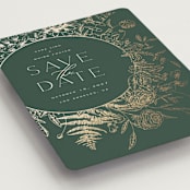 "Always" - Save the Dates in Moss by Leah Bisch - Detail