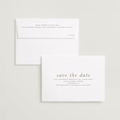 "Effortless" - Save the Dates in Chiffon by Ashley Rosenbaum - FREE Recipient Addressing
