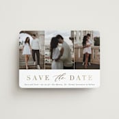 "Minimal Elegance" - Save the Dates in Eclipse by Andrea Cernin - Magnet Front