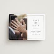 "Classico" - Save the Dates in Cloud by Christie Garcia - Magnet Front