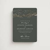 "Peaks" - Save the Dates in Hunter by Sarah Brown - Magnet Front