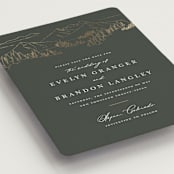 "Peaks" - Save the Dates in Hunter by Sarah Brown - Detail