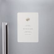 "Simple Seashell" - Save the Dates in Sand by Hannah Bowman - Front