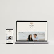 "Simple Seashell" - Save the Dates in Sand by Hannah Bowman - FREE Wedding Website