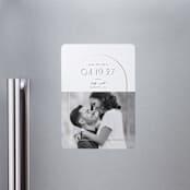 "Inverse" - Save the Dates in Cotton by Everett Paper Goods - Front