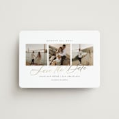 "Topside" - Save the Dates in Pearl by Sarah Brown - Magnet Front