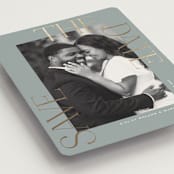 "Picturesque" - Save the Dates in Pebble by Susan Zinader - Detail