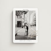 "metro" - Save the Dates in Midnight by Inkblot Design - Magnet Front