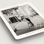 "metro" - Save the Dates in Midnight by Inkblot Design - Detail