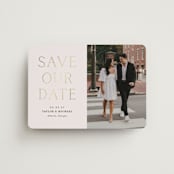 "Soon to Wed" - Save the Dates in Natural by Vanessa Doyle - Magnet Front
