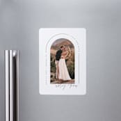 "Arch" - Save the Dates in Silk by Kelly Schmidt - Front