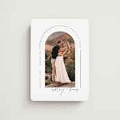 "Arch" - Save the Dates in Silk by Kelly Schmidt - Magnet Front