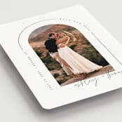 "Arch" - Save the Dates in Silk by Kelly Schmidt - Detail