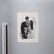 "Garland Arch" - Save the Dates in Linen by Laura Hankins - Front