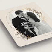 "Garland Arch" - Save the Dates in Linen by Laura Hankins - Detail