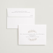 "Garland Arch" - Save the Dates in Linen by Laura Hankins - FREE Recipient Addressing