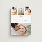 "Can't Wait" - Save the Dates in Cotton by Stacey Meacham - Magnet Front