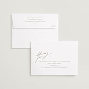 "Forte" - Save the Dates in Cognac by Kristie Kern - FREE Recipient Addressing