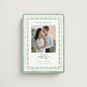 "Charming" - Save the Dates in Meadow by Melanie Kosuge - Magnet Front