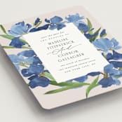 "Irises" - Save the Dates in Natural by Everett Paper Goods - Detail