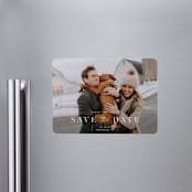 "modern stencil" - Save the Dates in Cloud by Sara Hicks Malone - Front