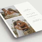 "Classic" - Save the Dates in Snow by Joanna Griffin - Detail