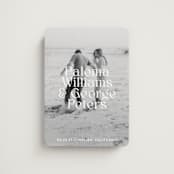 "Faded" - Save the Dates in Powder by Megan Davis - Magnet Front