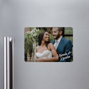 "All Four Corners" - Save the Dates in Cloud by Hooray Creative - Front