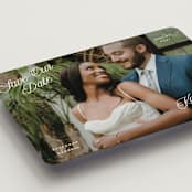 "All Four Corners" - Save the Dates in Cloud by Hooray Creative - Detail