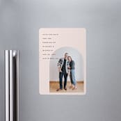 "Minimalist Pop" - Save the Dates in Blush by Katie Zimpel - Front