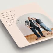 "Minimalist Pop" - Save the Dates in Blush by Katie Zimpel - Detail