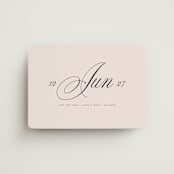 "Simple Date" - Save the Dates in Champagne by Lori Wemple - Magnet Front