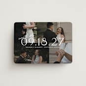 "Love Snaps" - Save the Dates in Opal by Cat Caudillo - Magnet Front