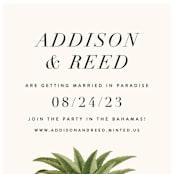 "Party in Paradise" - Save the Dates in Pineapple by Erin Hodges - Detail