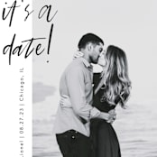 "A Date" - Save the Dates in Ink by lulu and isabelle - Detail
