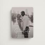 "Signature Pair" - Save the Dates in Pearl by Jessica Williams - Magnet Front