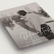 "Signature Pair" - Save the Dates in Pearl by Jessica Williams - Detail