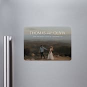 "Elegantly Modern" - Save the Dates in Cloud by Elizabeth Bishop - Front
