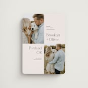 "Portland" - Save the Dates in Latte by Kristie Kern - Magnet Front