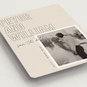 "taken" - Save the Dates in Blush by Sara Hicks Malone - Detail