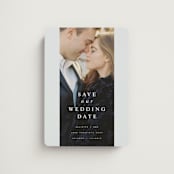 "French Love Story" - Save the Dates in Crystal by Design Lotus - Magnet Front