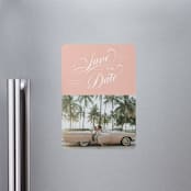 "Palm Springs" - Save the Dates in Peach by Morgan Kendall - Front