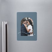"Wavy Arch" - Save the Dates in Dusty Blue by Leah Ragain - Front