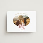 "Ruban en Fleur" - Save the Dates in Rose by Itsy Belle Studio - Magnet Front